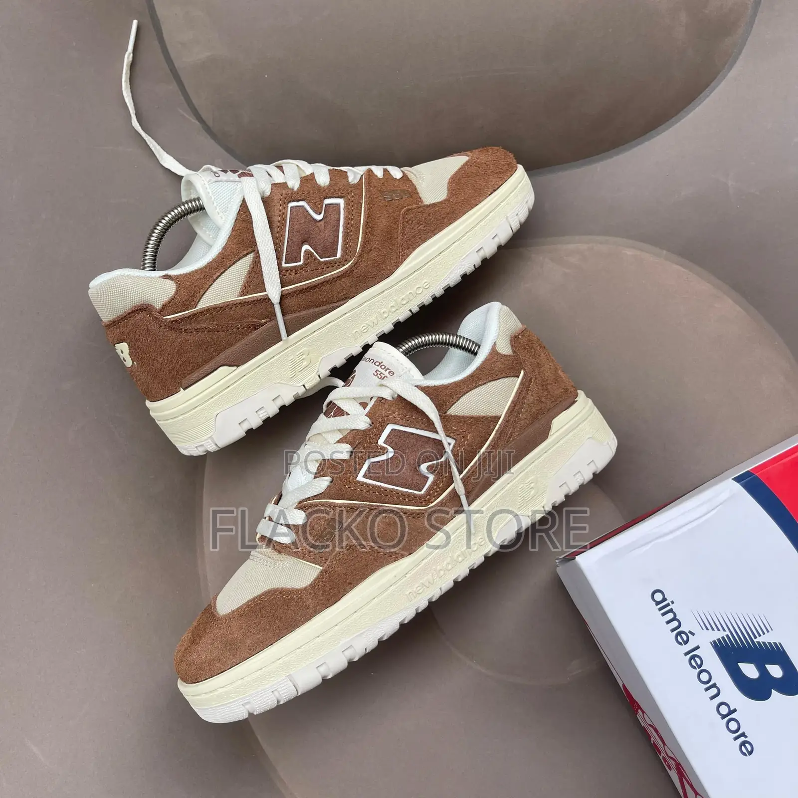 Original New Balance 550 X Aime Leon Dore Brown Sneakers