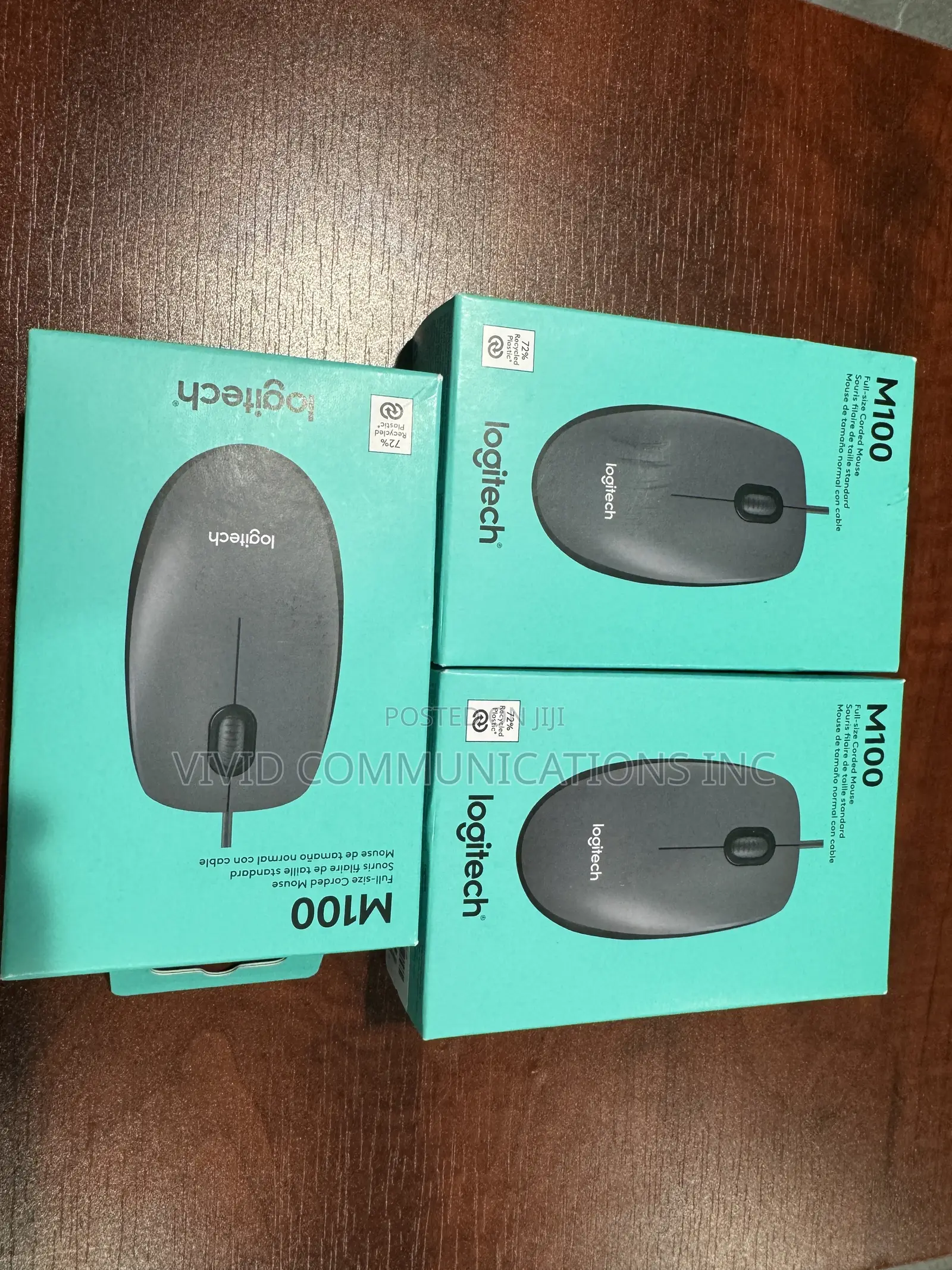 Logitech M100, Corded Mouse, Black, W127280570
