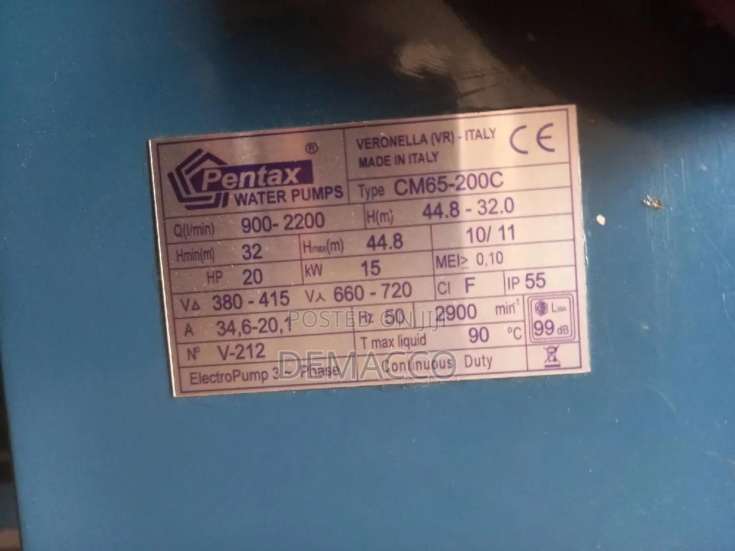 Pendant Water Surface Pump Machine 15kw