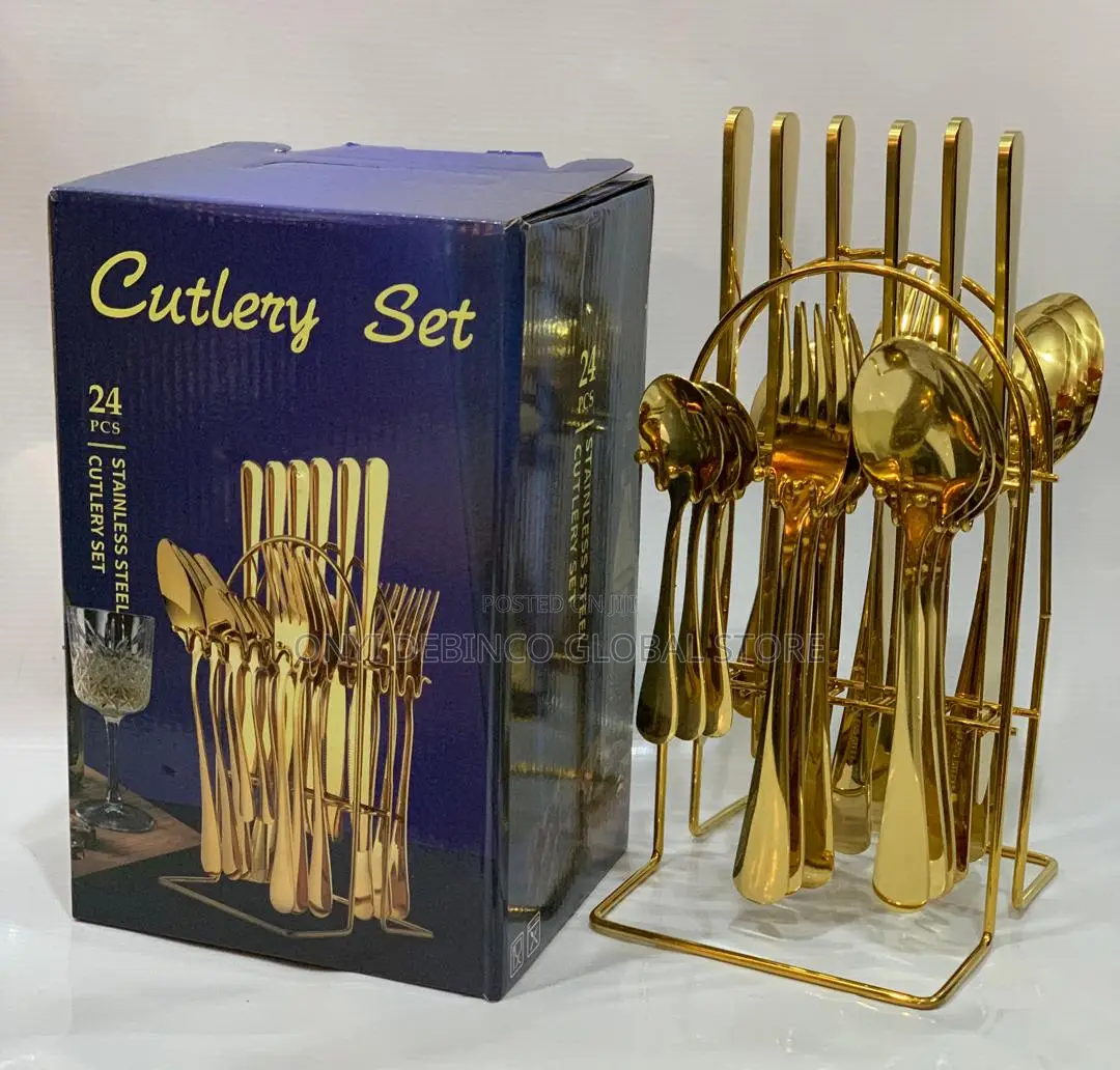 Original Gold Cutlery Set of 24 Pieces