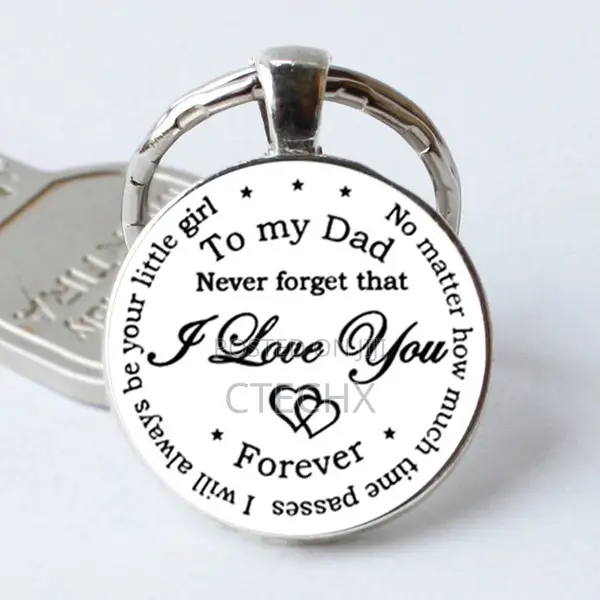 Dad Keyring Keychain Gift From Daughter Son .