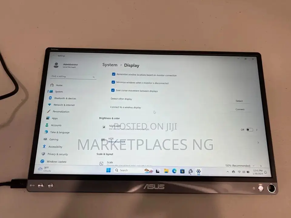 Asus Zenscreen Portable USB Monitor