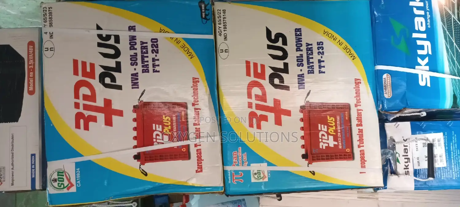 220ah 12v Ride Plus Tubular Battery
