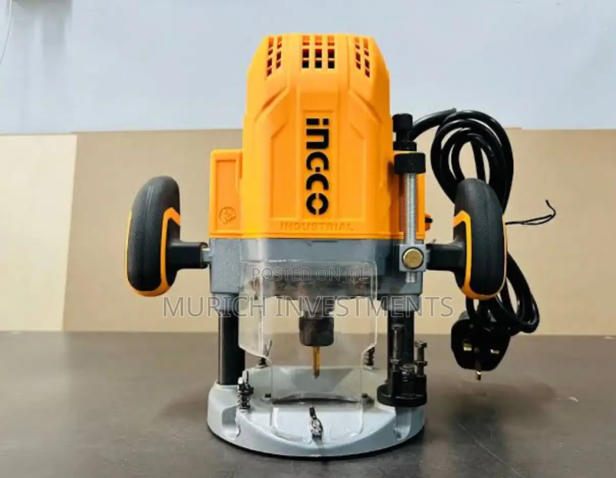 INGCO 6/8/12 Mm 1600 Watt Electric Plunge Router RT160028