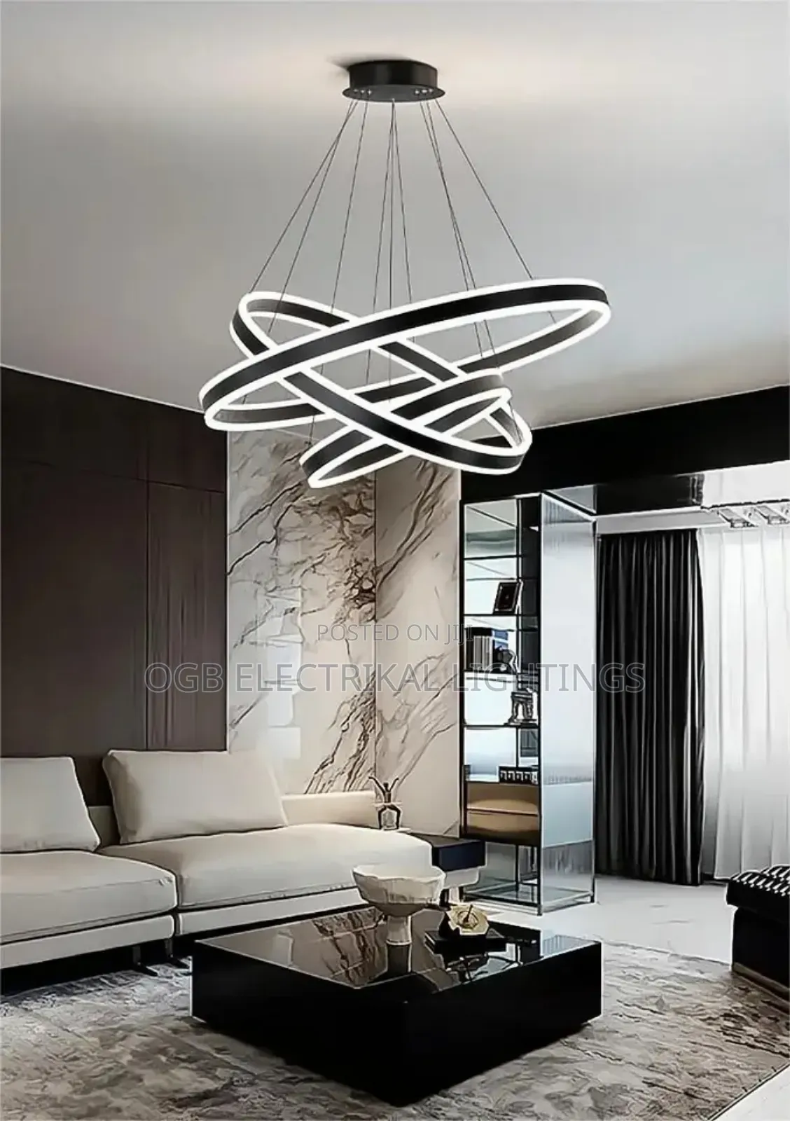 Modern Led Rings Pendant Lamp