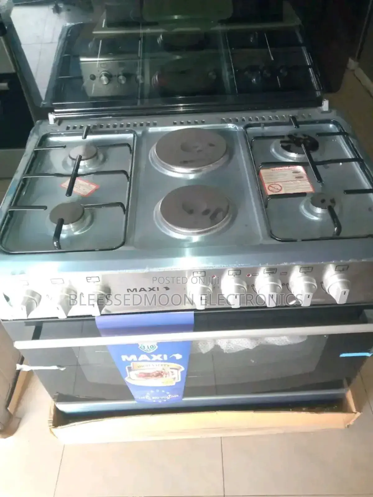 Maxi 6 Burner Gas Cooker 90x60 With Oven and Grill 3 Yrs W