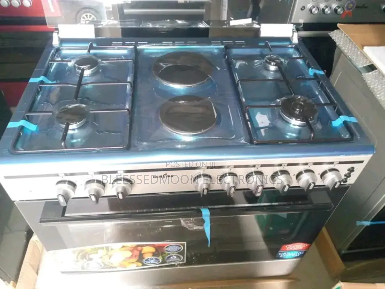 Maxi 6 Burner Gas Cooker 90x60 With Oven and Grill 3 Yrs W