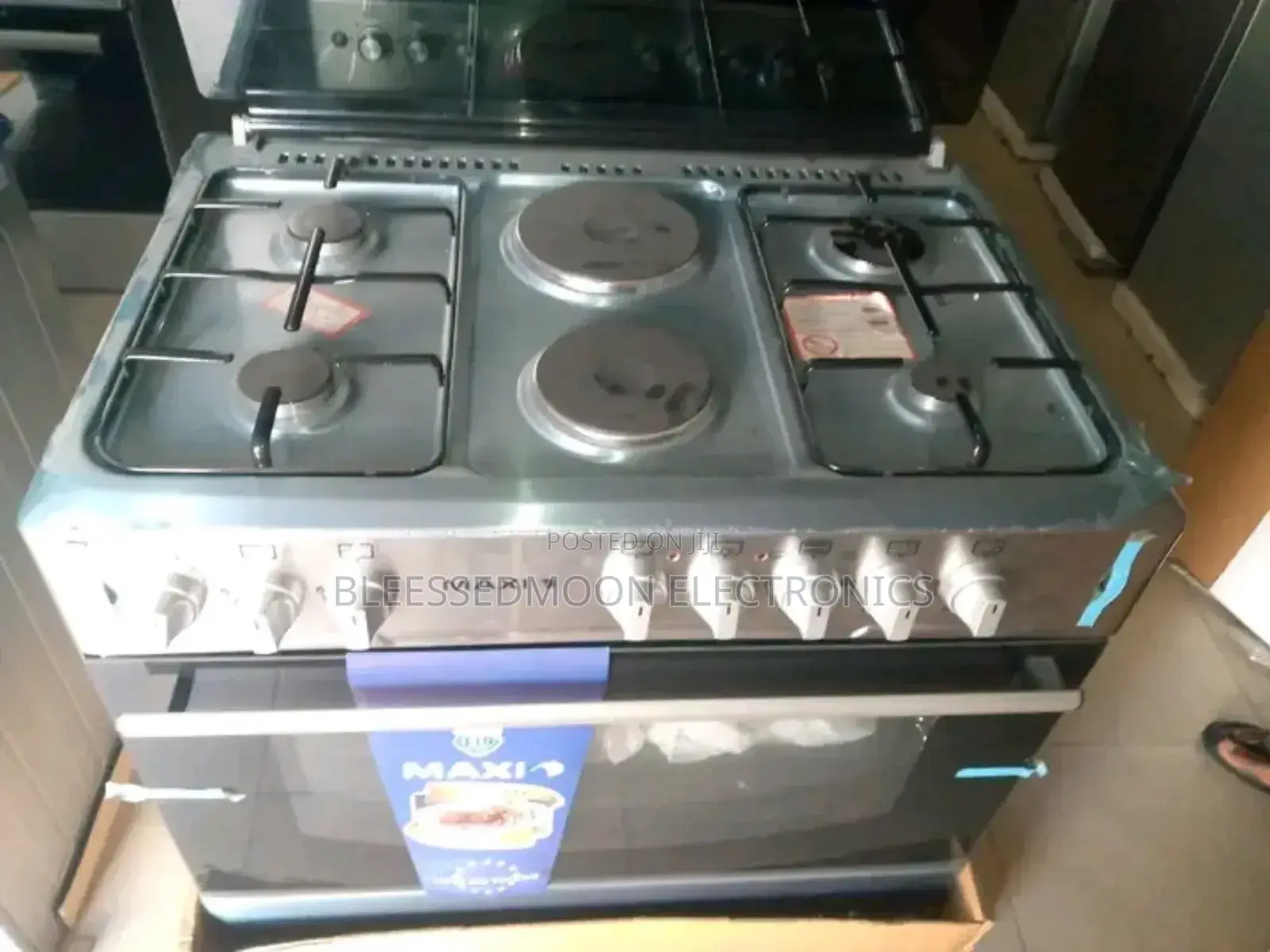 Maxi 6 Burner Gas Cooker 90x60 With Oven and Grill 3 Yrs W