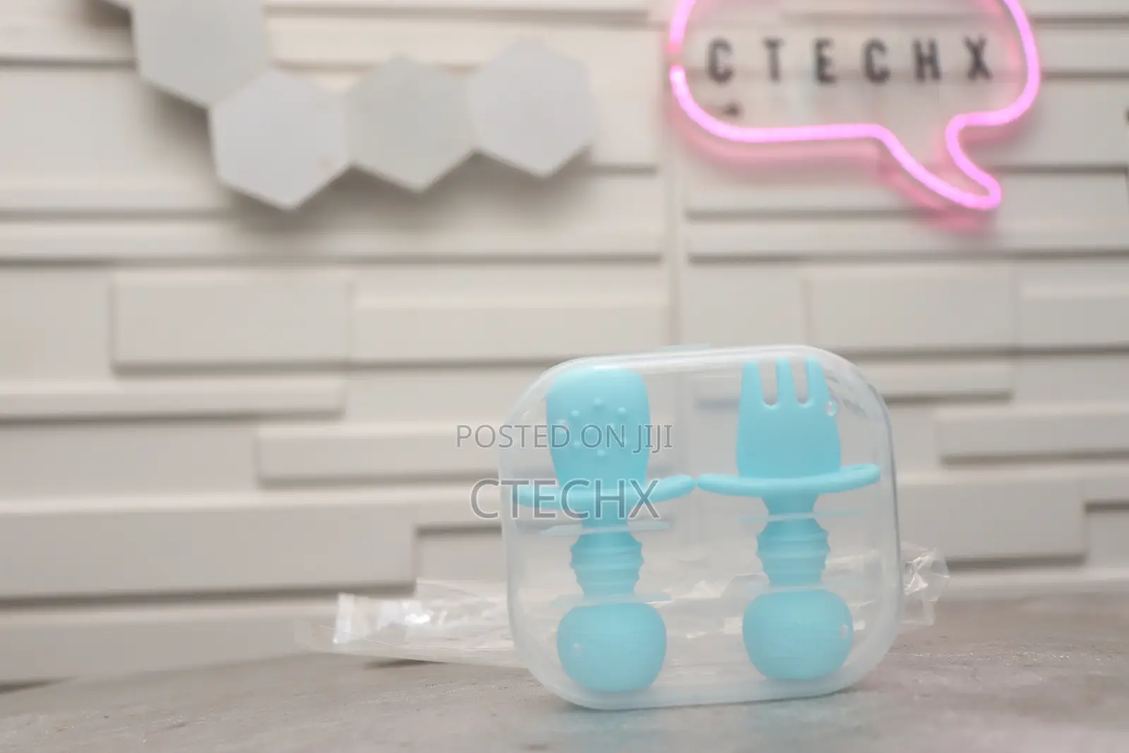 Baby Fork and Spoon Self Feeding Utensil Easy Grip