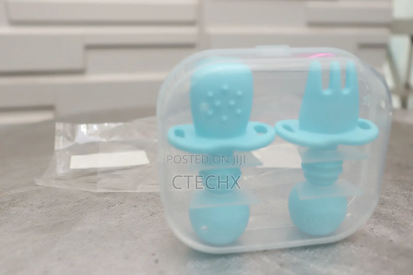 Baby Fork and Spoon Self Feeding Utensil Easy Grip