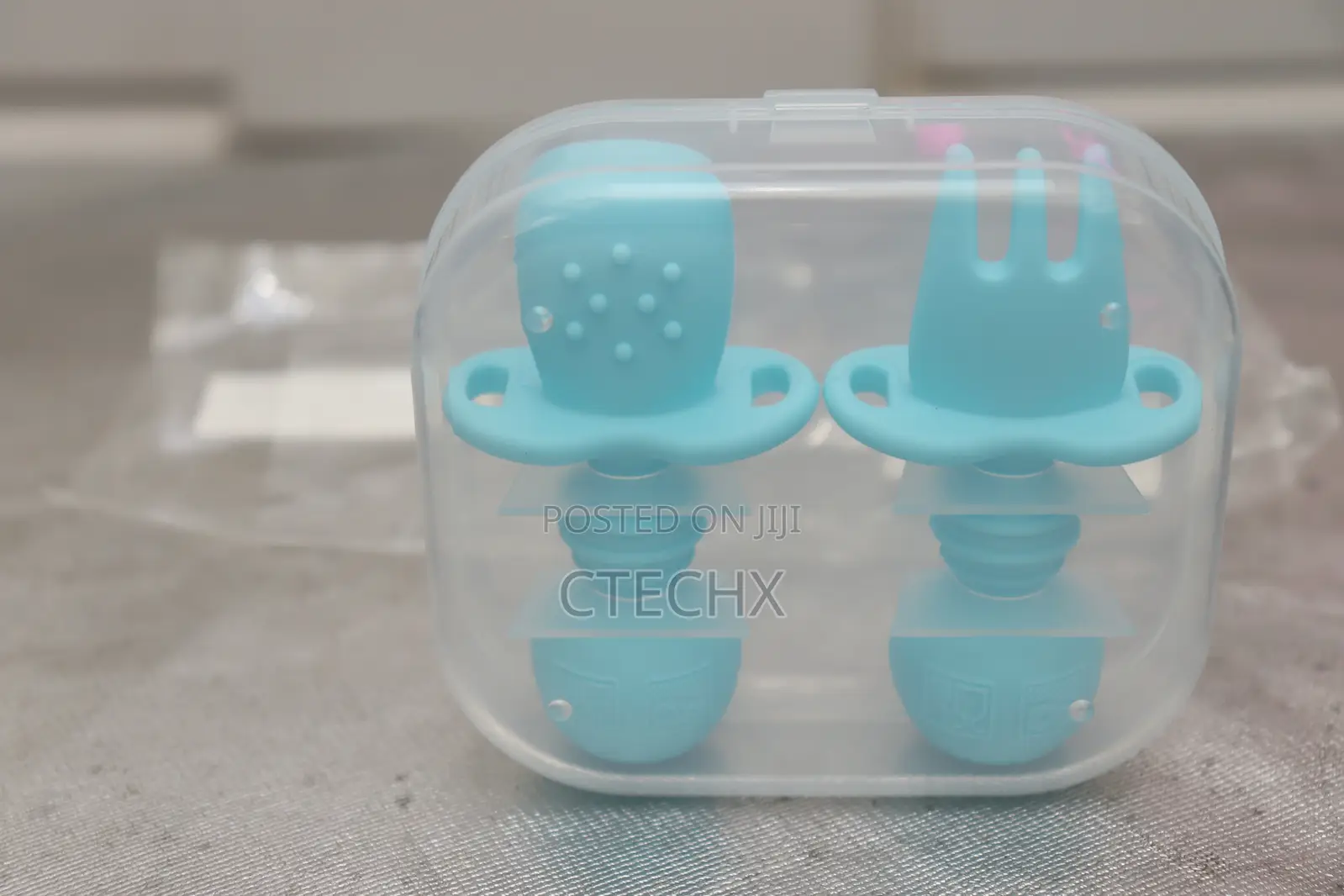 Baby Fork and Spoon Self Feeding Utensil Easy Grip