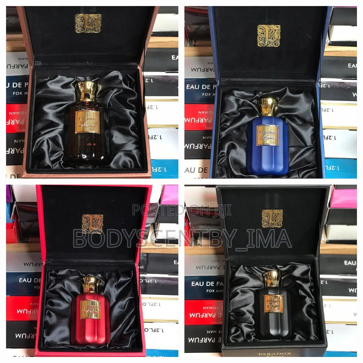 Paradox Perfume Oriente, Rosso, Azure, Vetiver