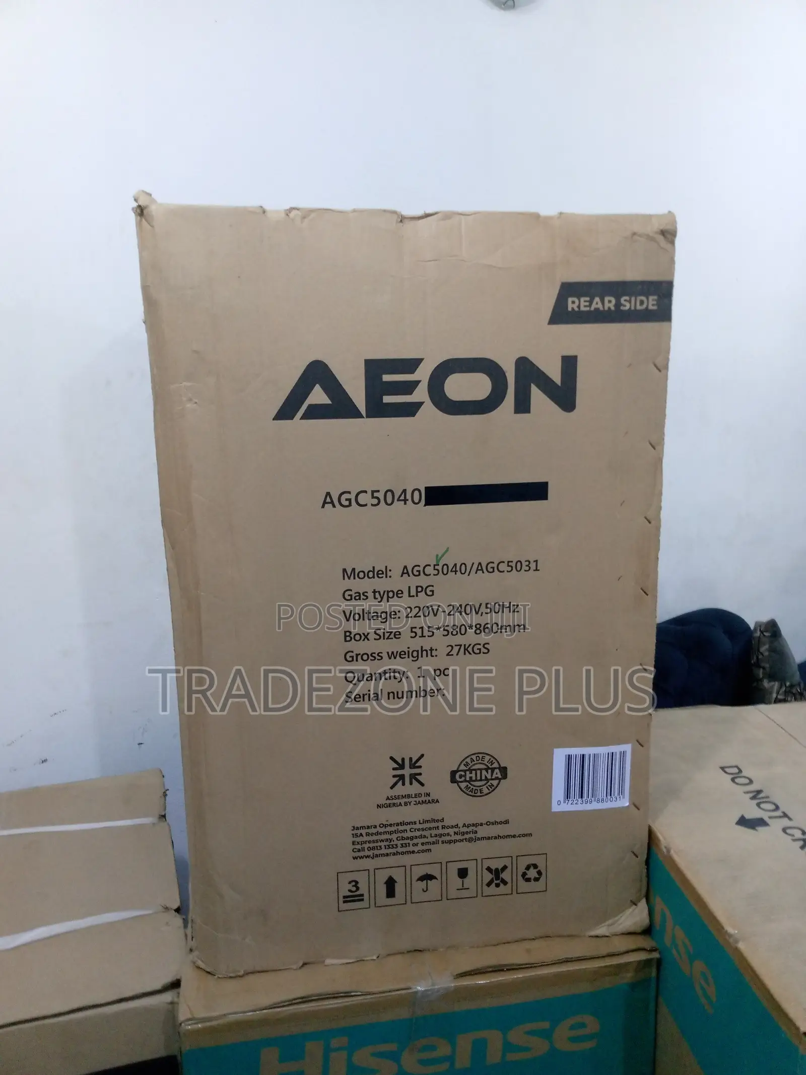 Best Selling Aeon 50X50 4 Gas Burner Gas Cooker