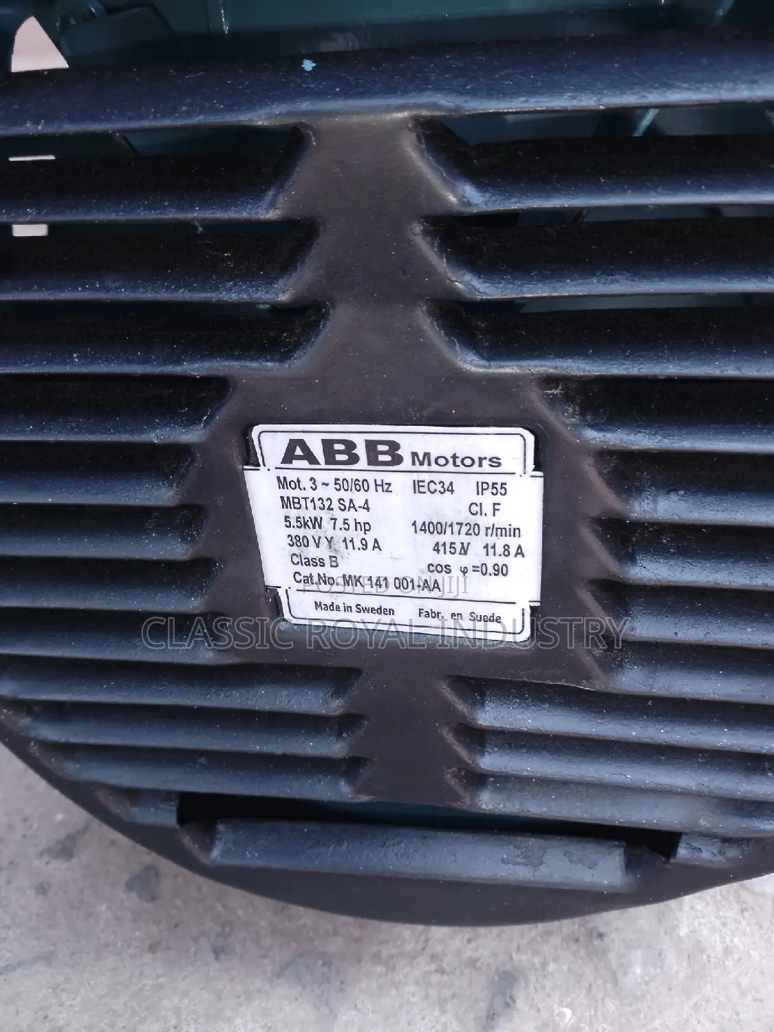 ABB Gear Motor 5.5 Kw 7.5 HP