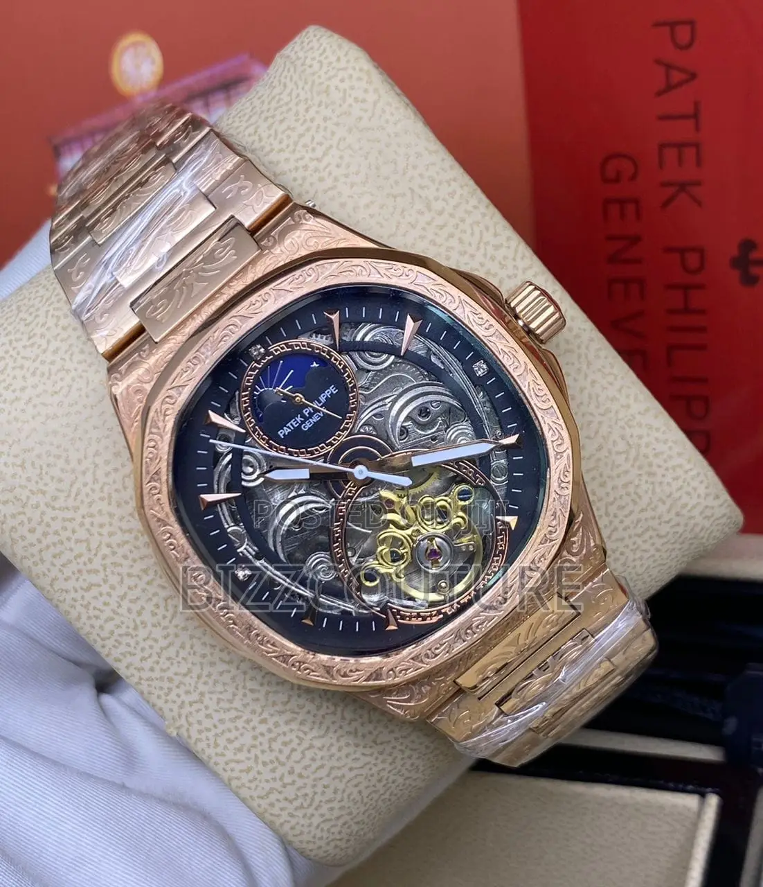 Original PATEK PHILIPPE Mechanical Rose Gold Chain Watch