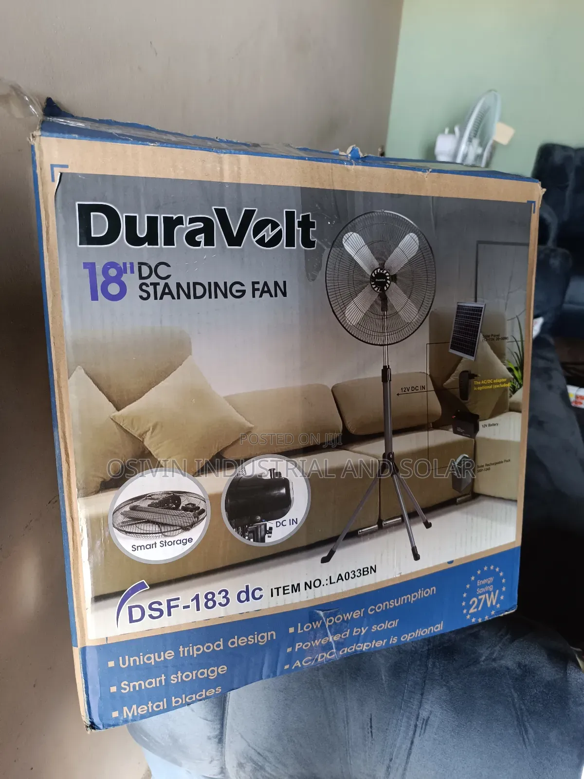 Dura Volt Ac Dc 18inches Standing Fan