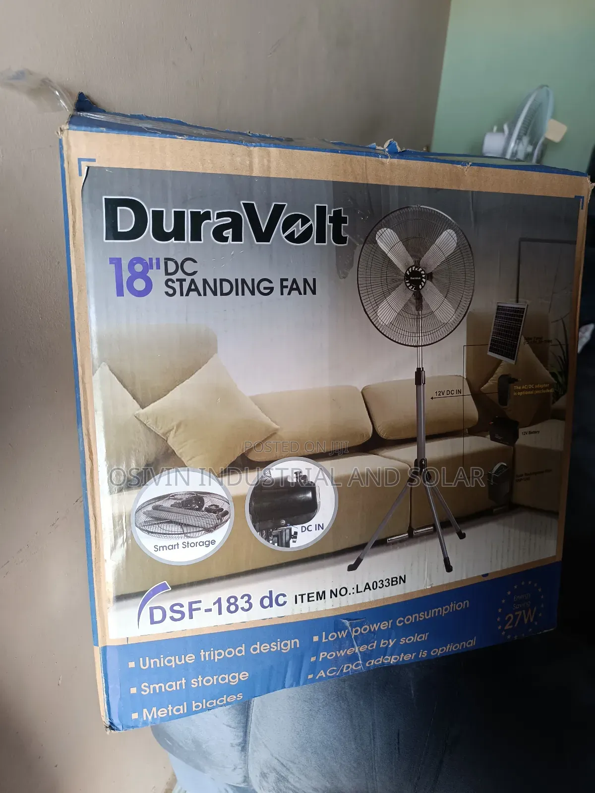 Dura Volt Ac Dc 18inches Standing Fan