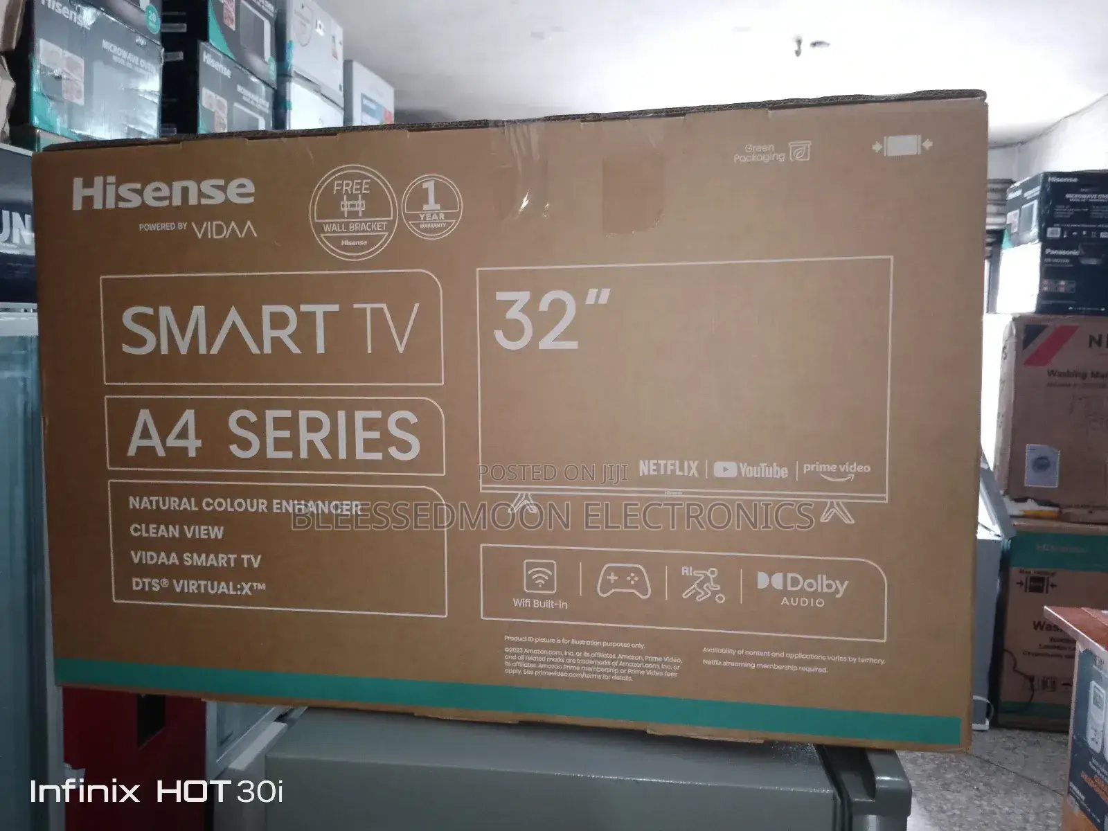 Hisense Smart Television 32in Frameless Body Built in Surge