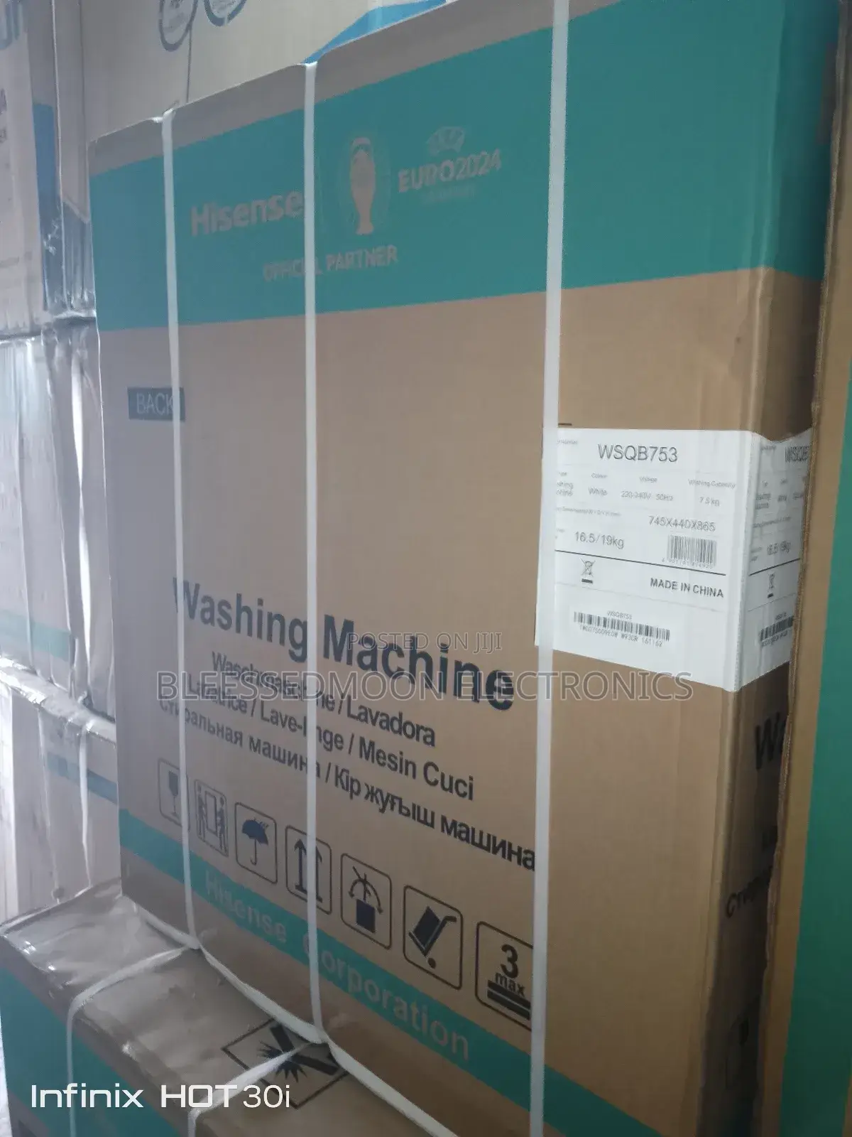 Hisense Inverter Washing Machine 7.5kva 3 Years Warranty