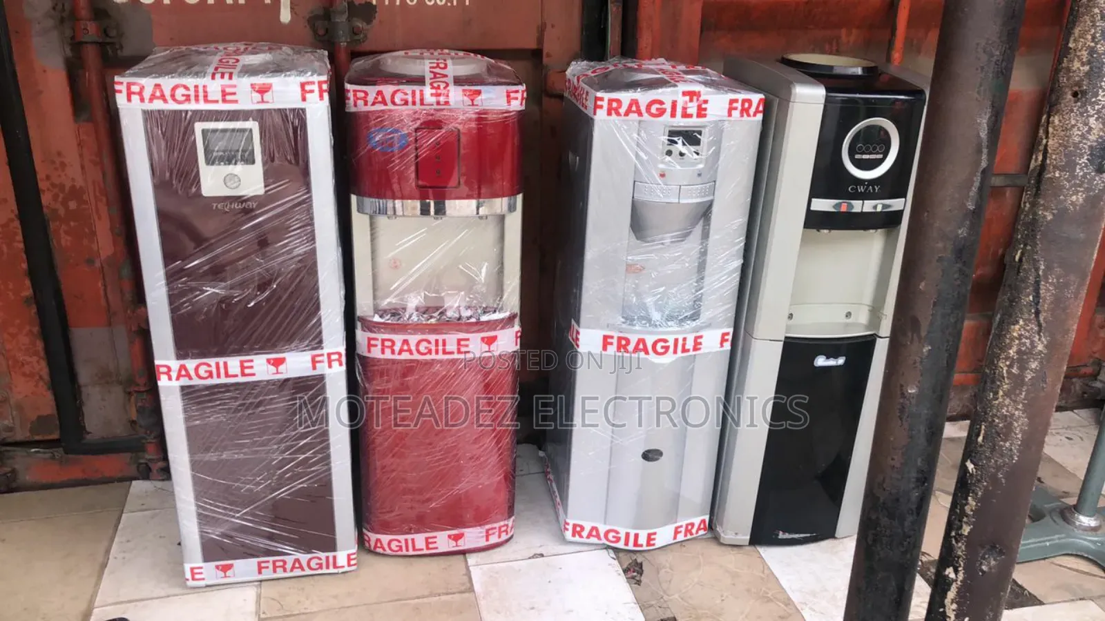 Foreign Used Top Loader Water Dispenser W/Fridge at Bottom