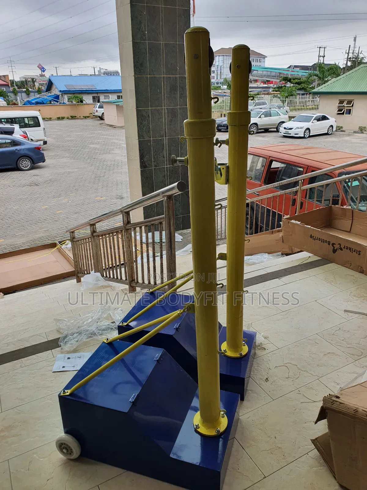 Brand New Pair Outdoor Volleyball Moveable Post