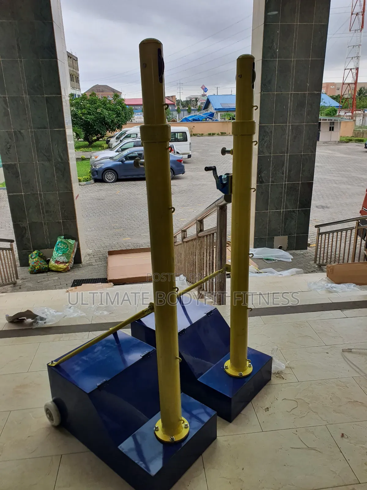Brand New Pair Outdoor Volleyball Moveable Post