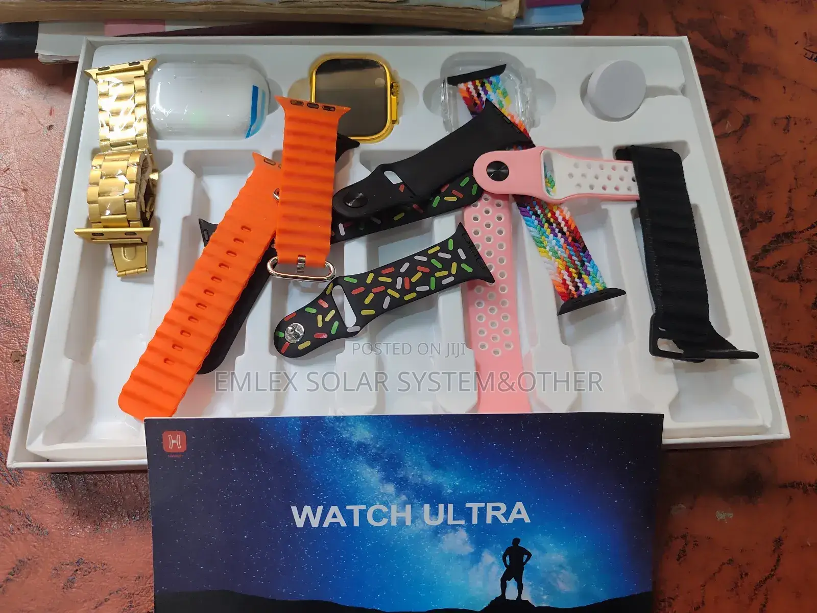 Smart Wrist Watch (Chain and Leather ) With Earpod