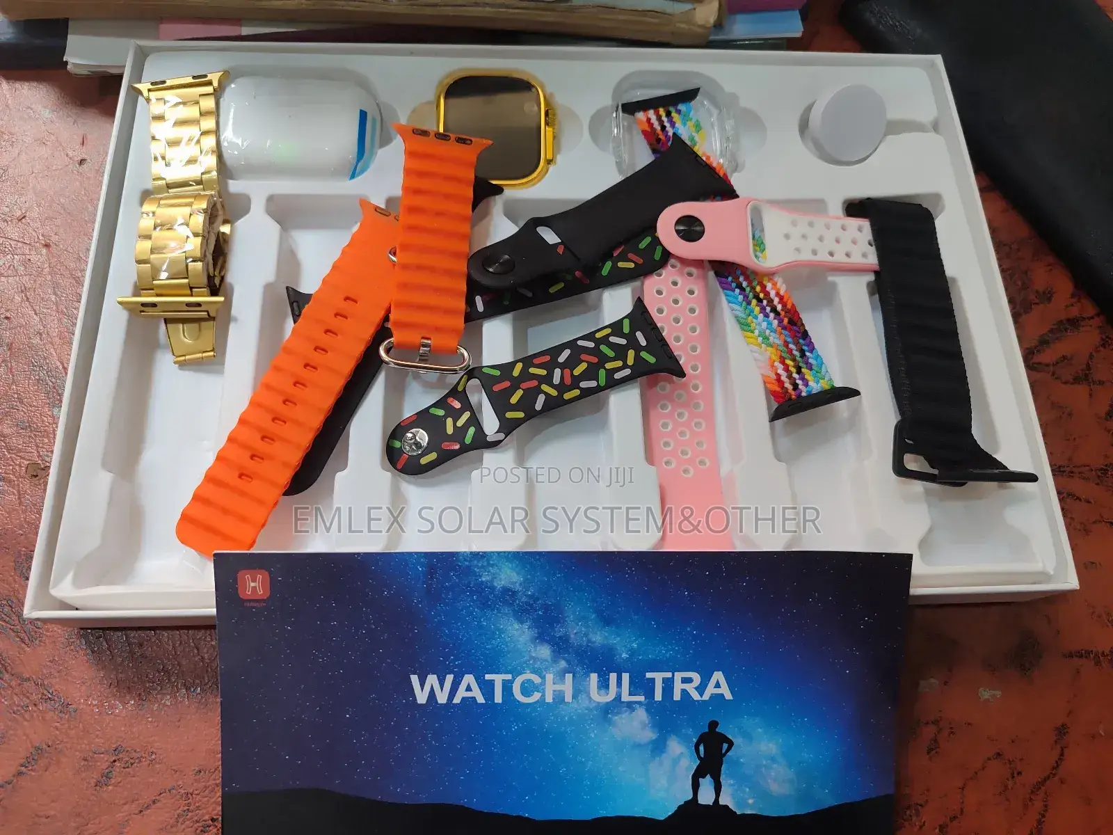 Smart Wrist Watch (Chain and Leather ) With Earpod