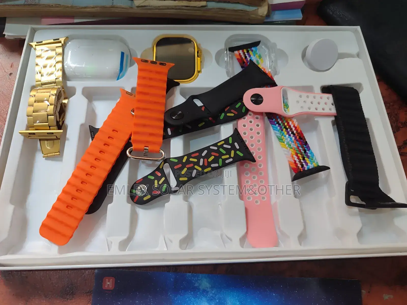 Smart Wrist Watch (Chain and Leather ) With Earpod