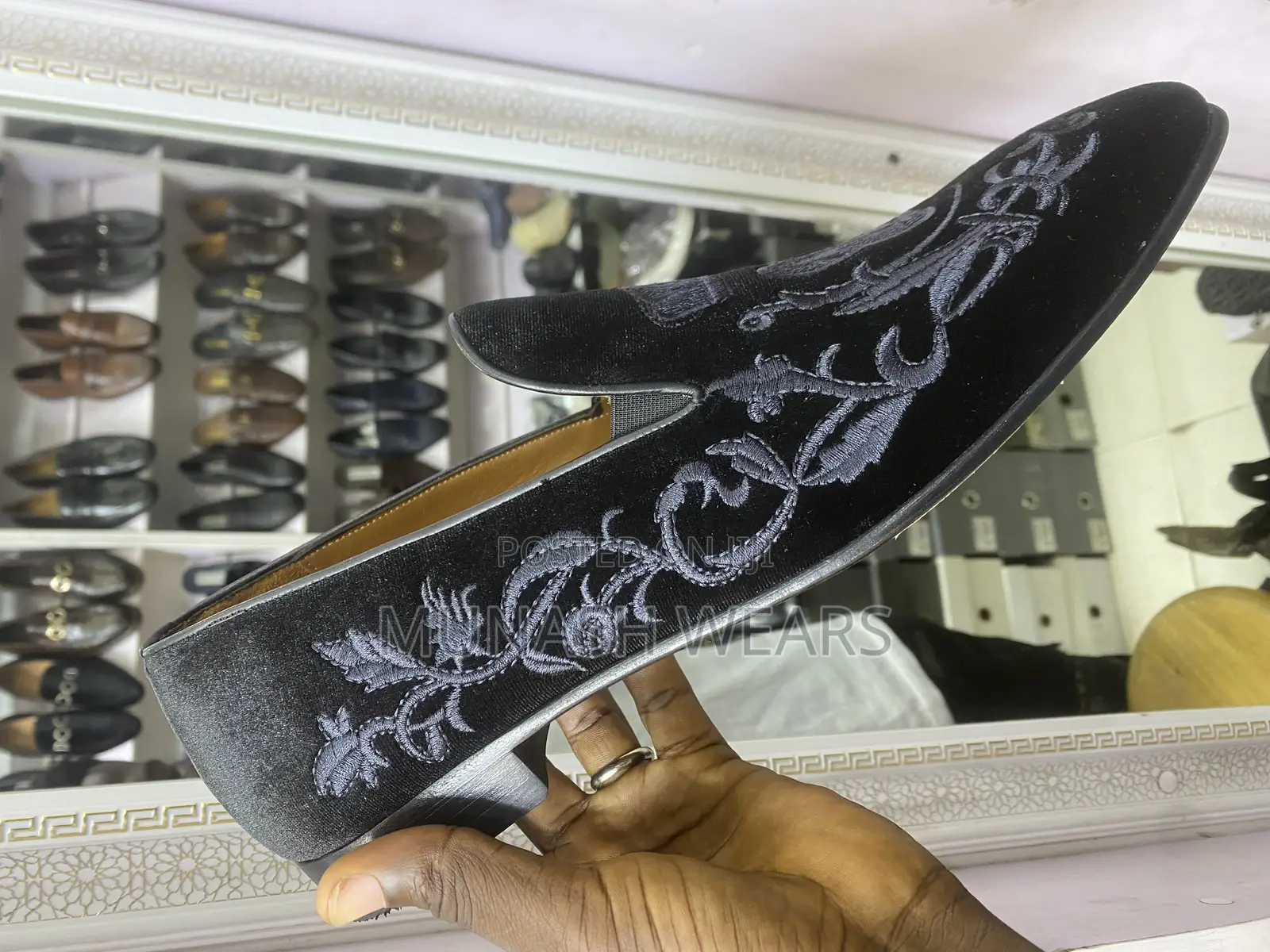 Italian Velvet D G Luxury Shoe