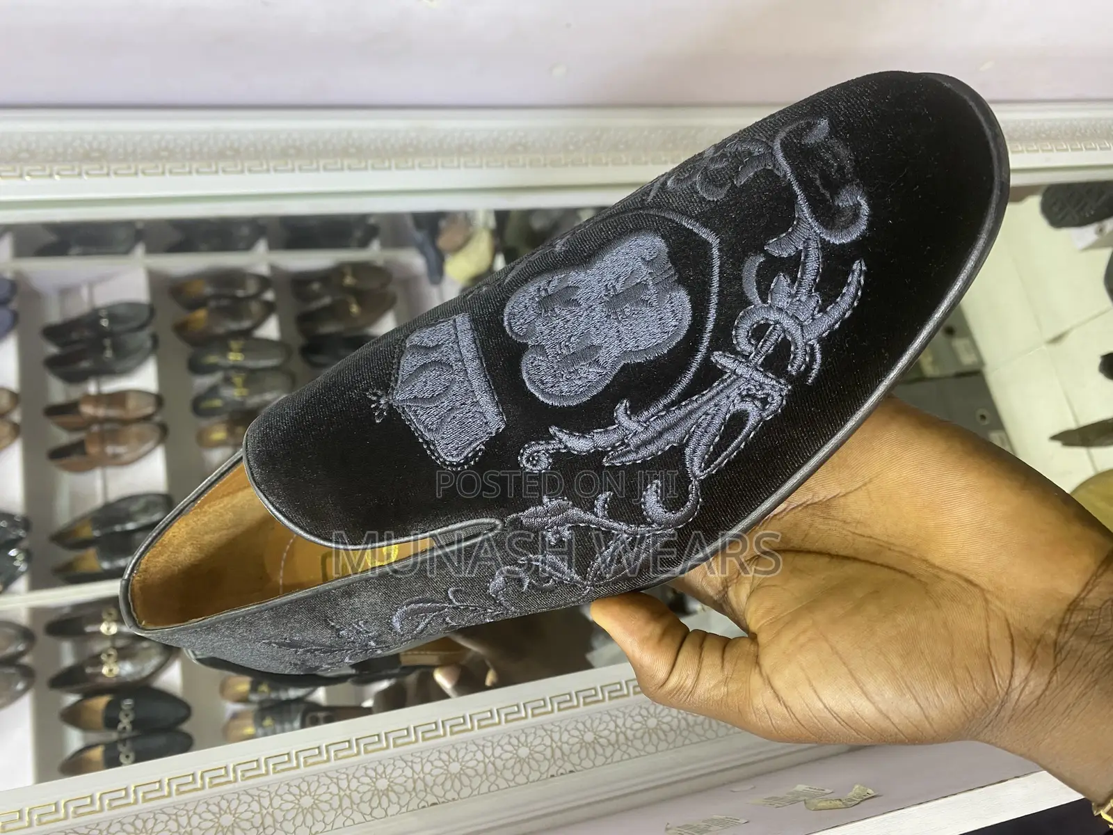 Italian Velvet D G Luxury Shoe