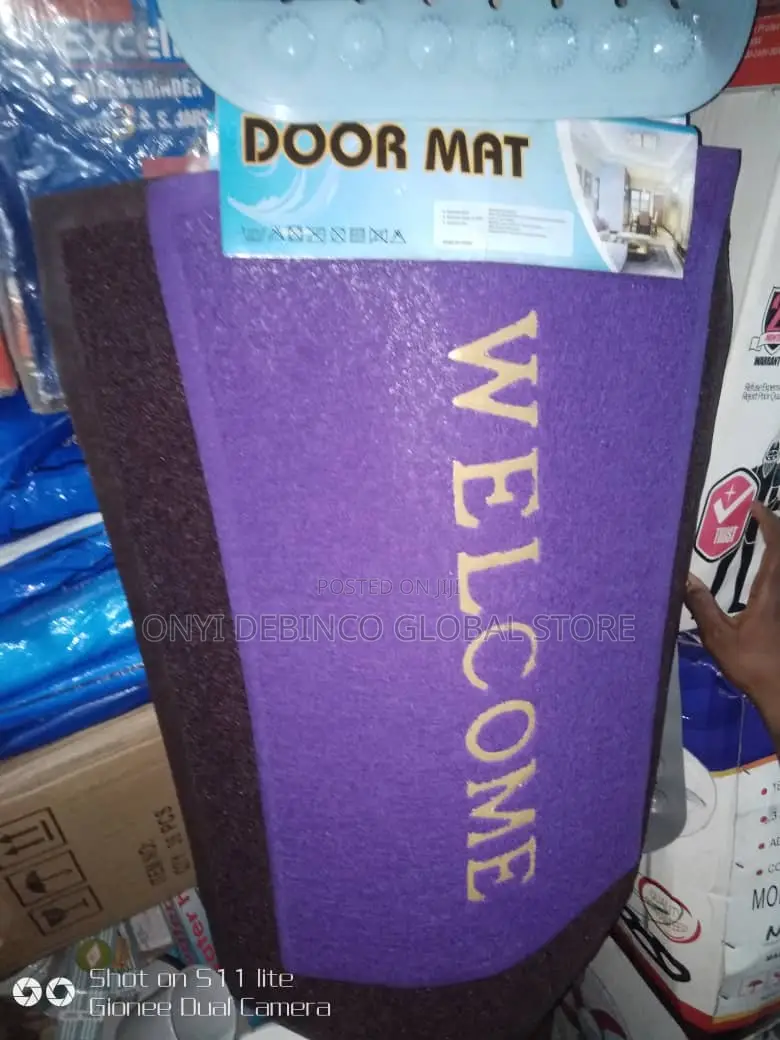 Smart Welcome Door Foot Mat -- Multicolour