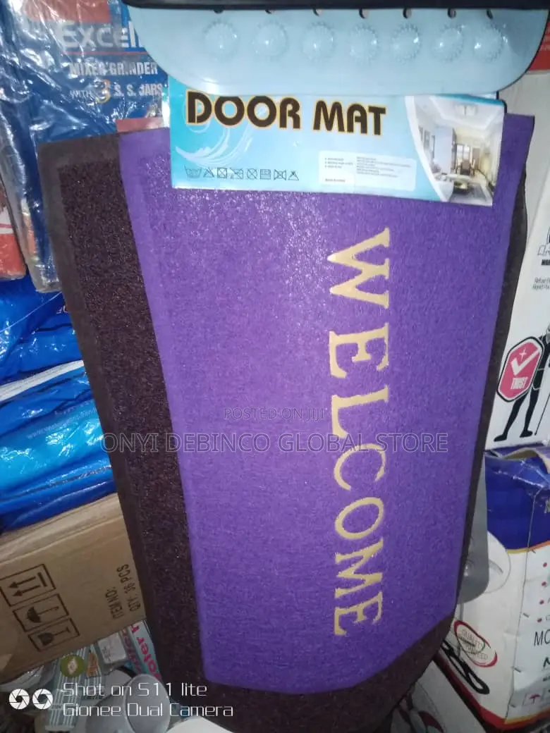 Smart Welcome Door Foot Mat -- Multicolour