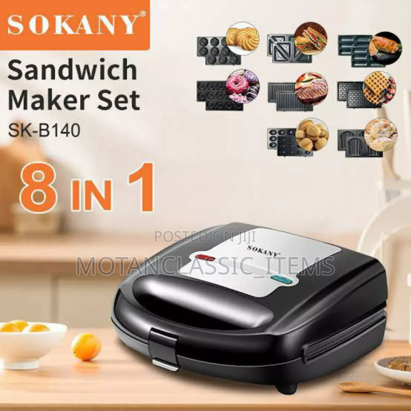 8 in 1 Sokany Sandwich Maker / Toaster