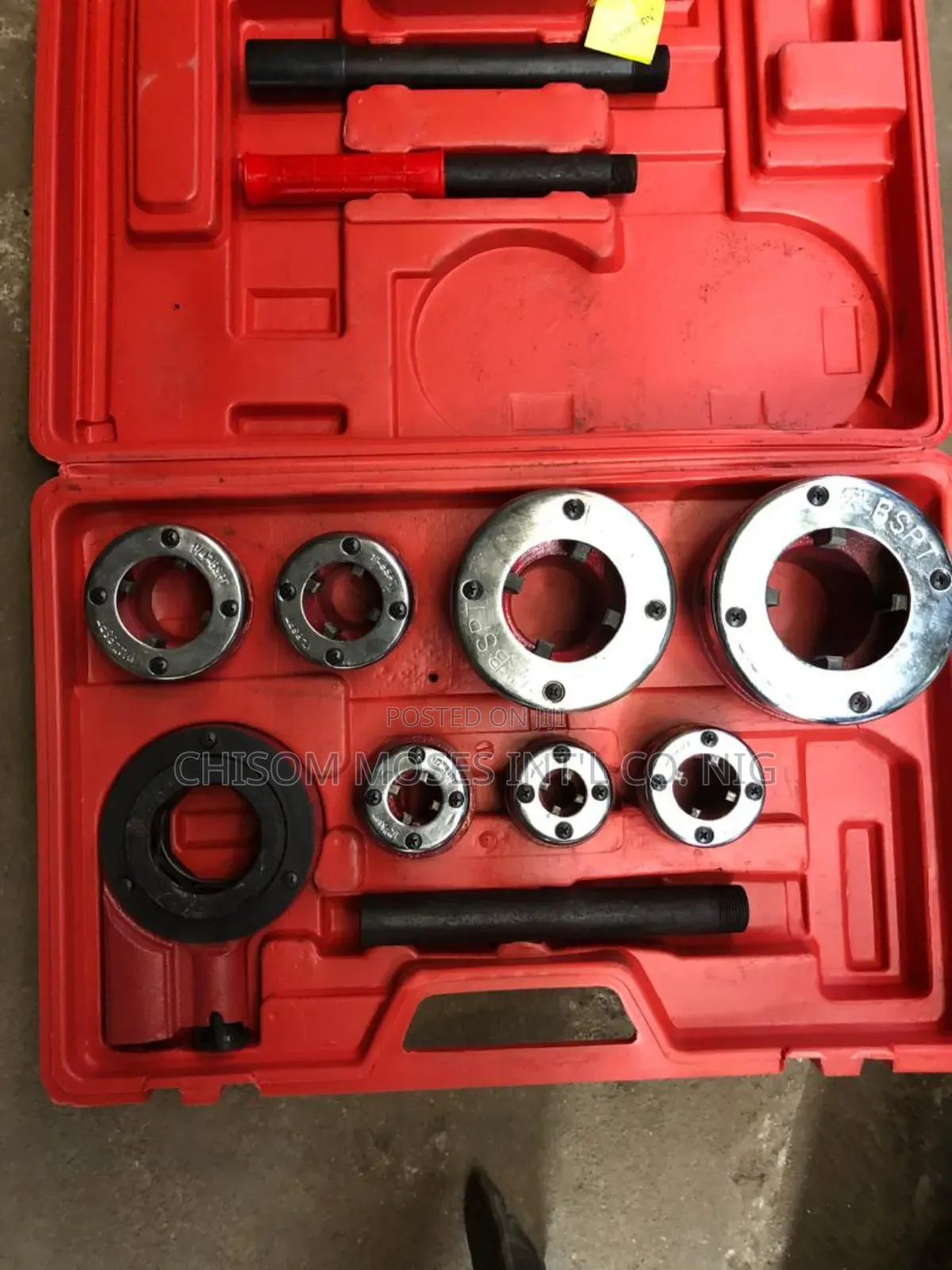 Auto Pipe Thread Die Set 3/8 - 2" Plastic Box