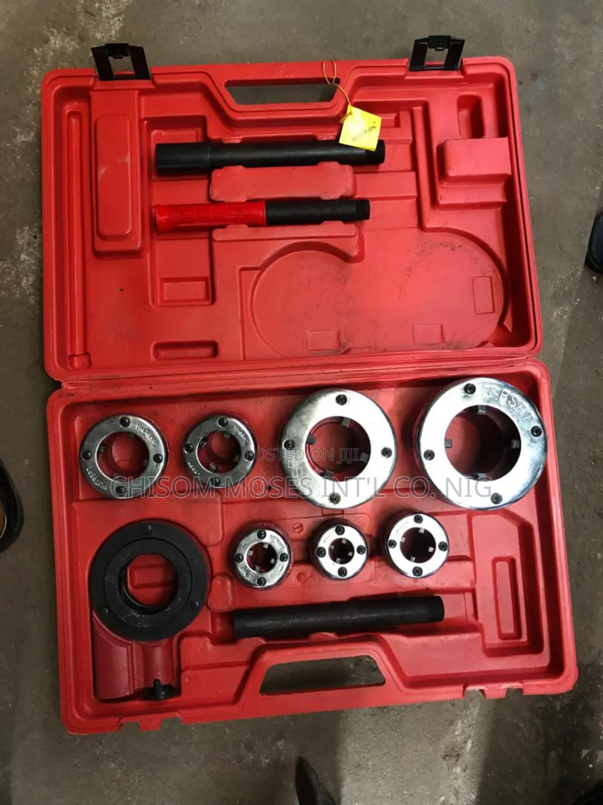 Auto Pipe Thread Die Set 3/8 - 2" Plastic Box
