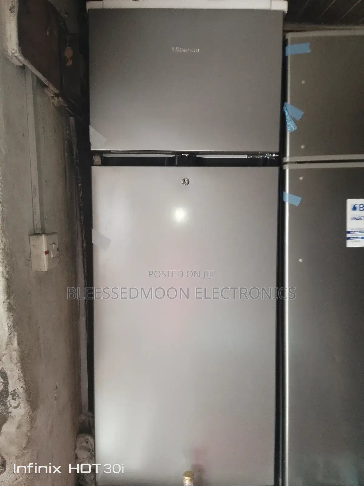 Hisense Inverter Standing Fridge Double Door 3 Years W