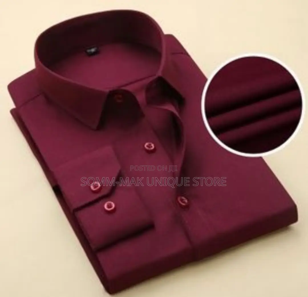 Men Top-Notch Corporate Quality Office Plain Shirt