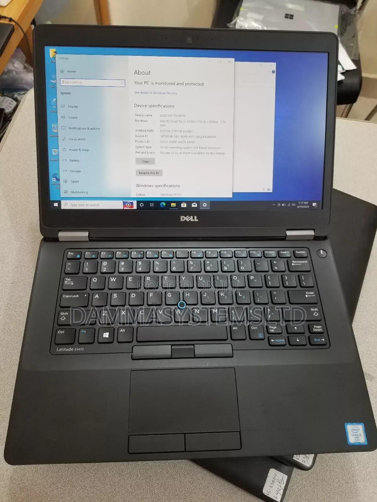 Laptop Dell Latitude 5480 8GB Intel Core I5 HDD 500GB