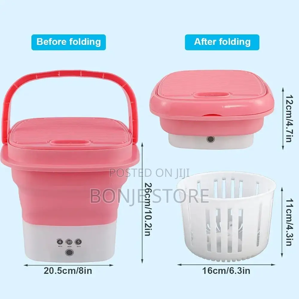 Foldable Mini Washing Machine - 2kg Capacity