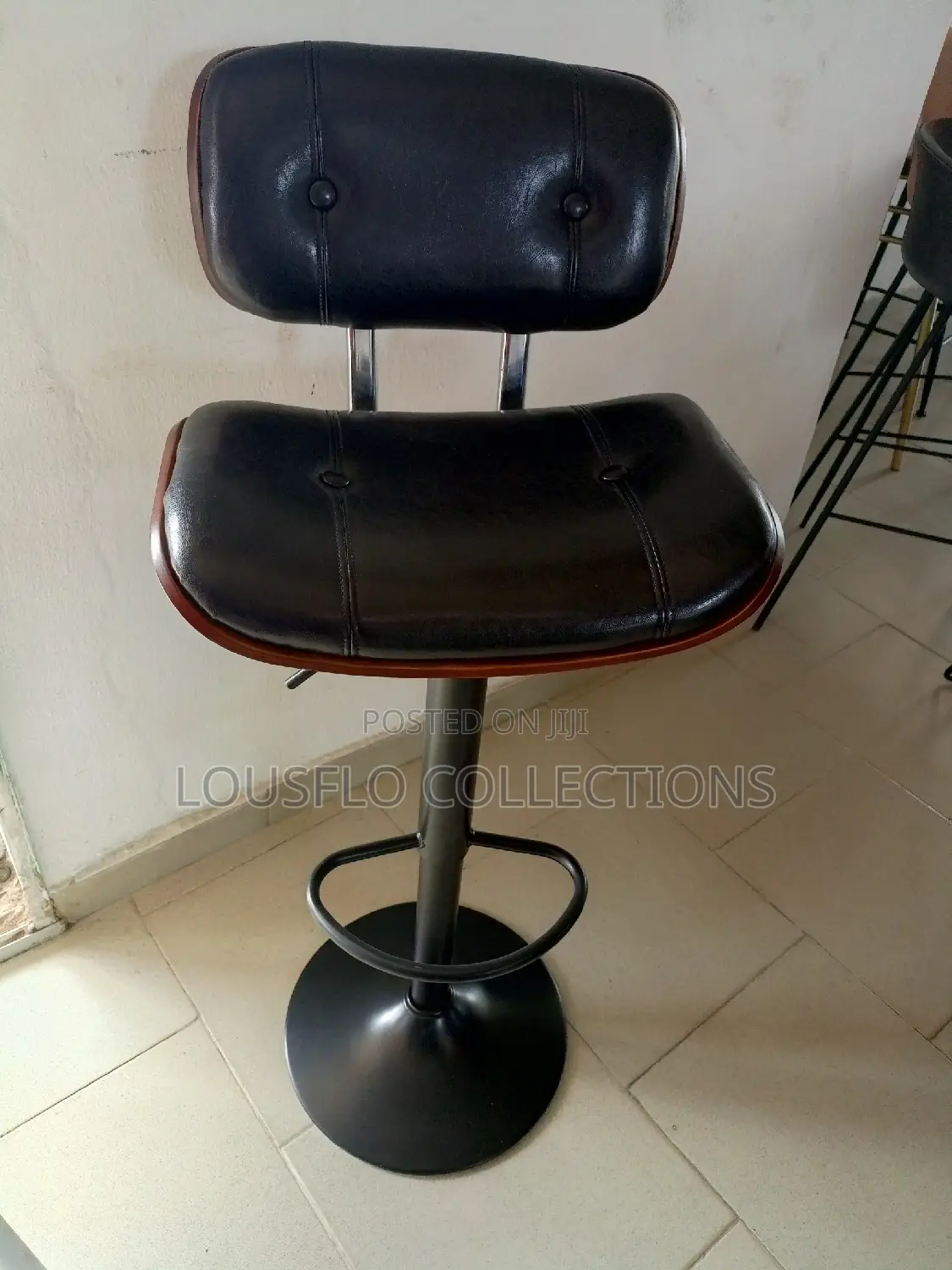 Your Italian Leather Wit Wooden Back Bar Stood Adjustable