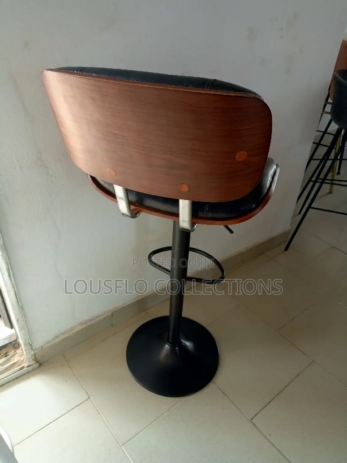 Your Italian Leather Wit Wooden Back Bar Stood Adjustable