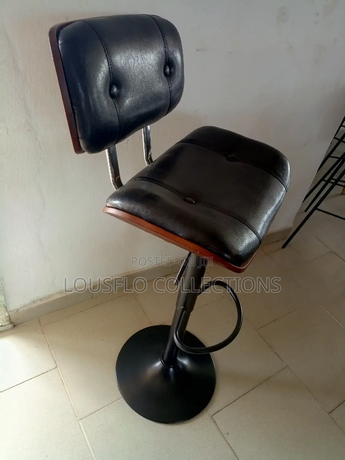 Your Italian Leather Wit Wooden Back Bar Stood Adjustable