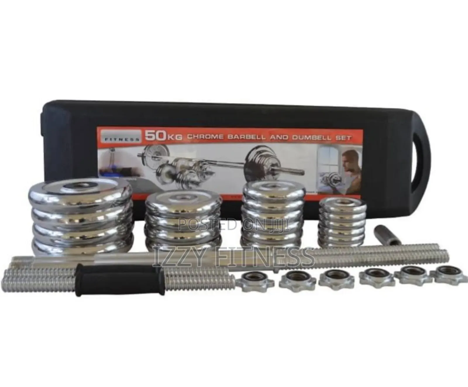 Adjustable 50kg Dumbbell With Case