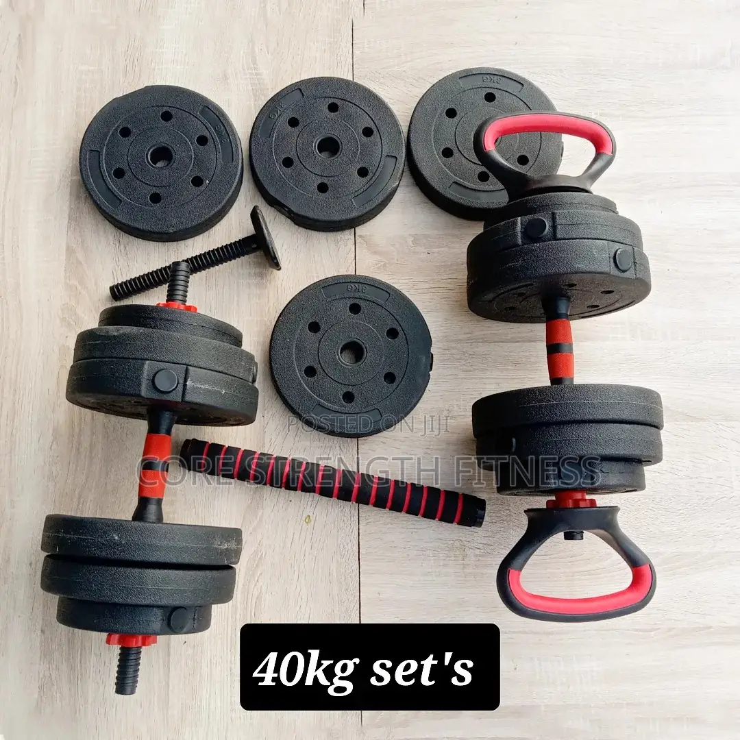 40kg Eco-Friendly Convertible Barbell Dumbbell Weights Set