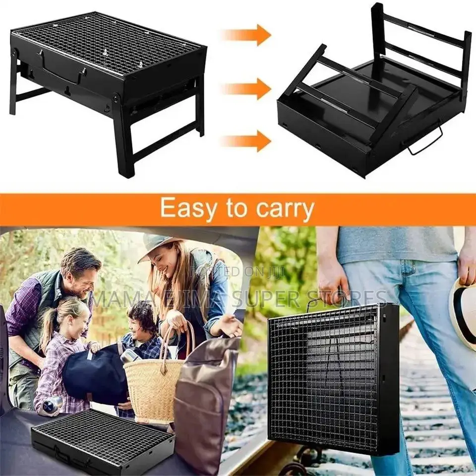 Portable BBQ Charcoal Grill Stainless Steel Small Mini BBQ