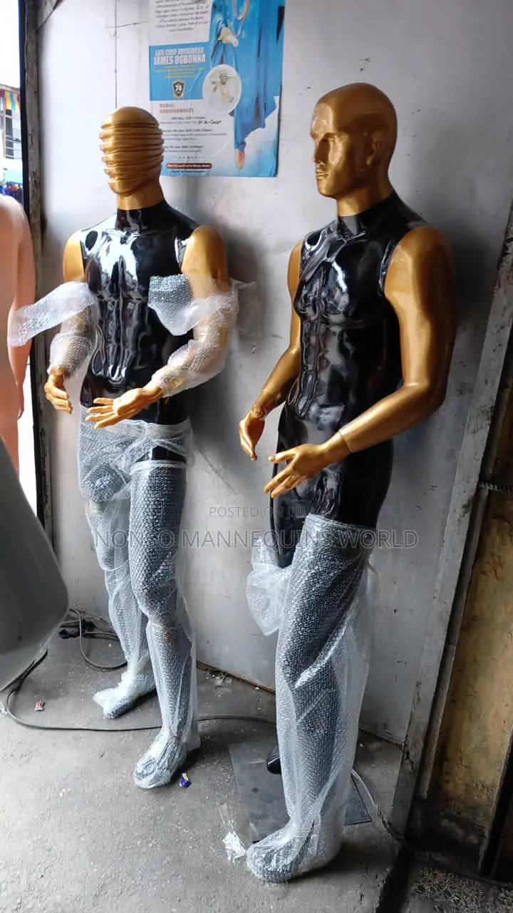 Fibre Black And Gold Male Display Mannequin