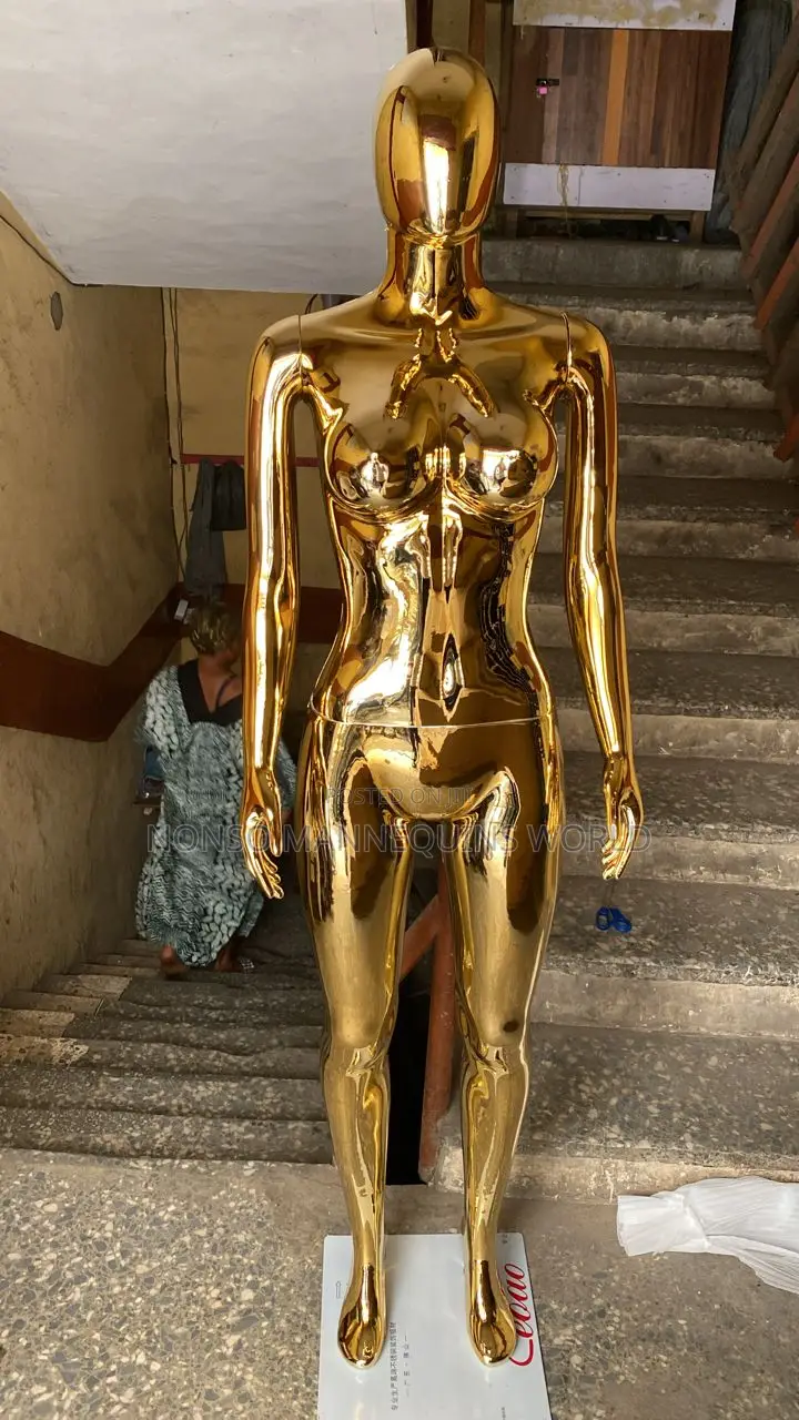 Detachable Waist Gold Chrome Size 10 Female Mannequin