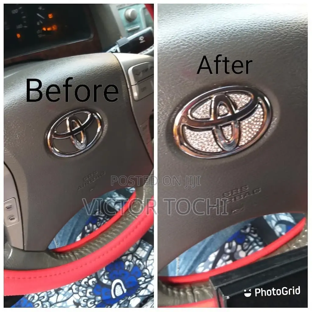 Crystal Steering Wheel Airbag Logo Coating