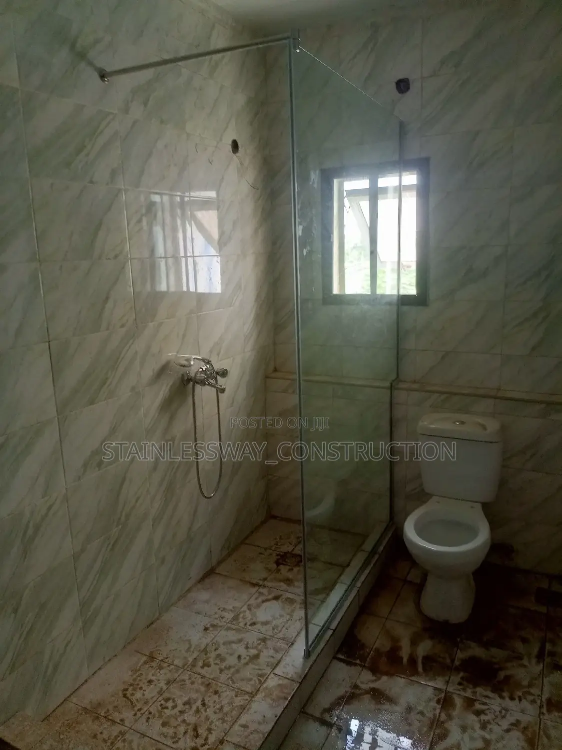 Fixed Toilet/ Shower Glass
